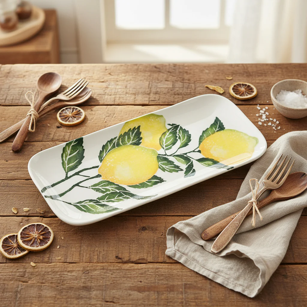Bliss Home Lemon Rectangle Serving Platter - Image 2