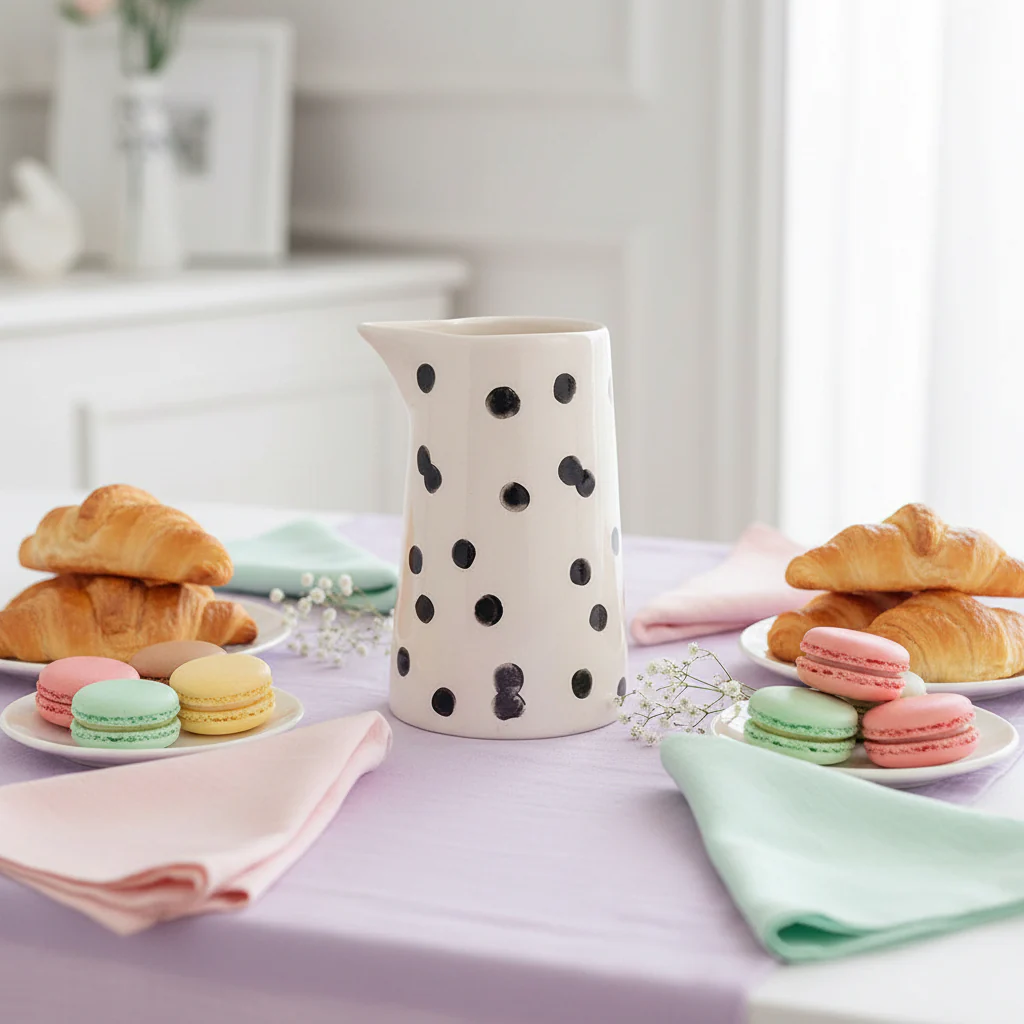 Caroline Gardner Mono Dots, Milk Jug - Image 7