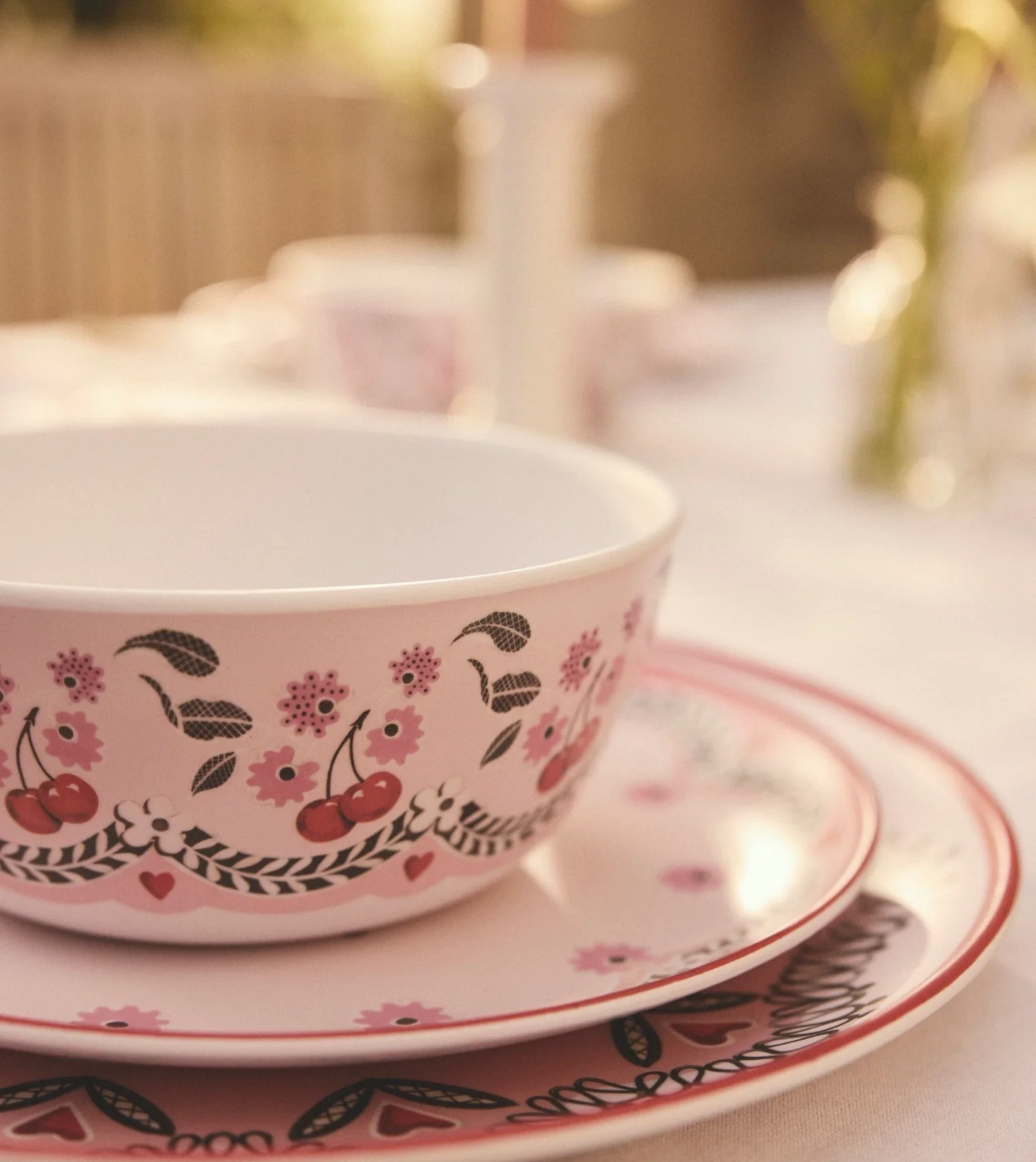 Cath Kidston Cherry Melamine Picnic Side Plates (Set Of 4) - Image 7