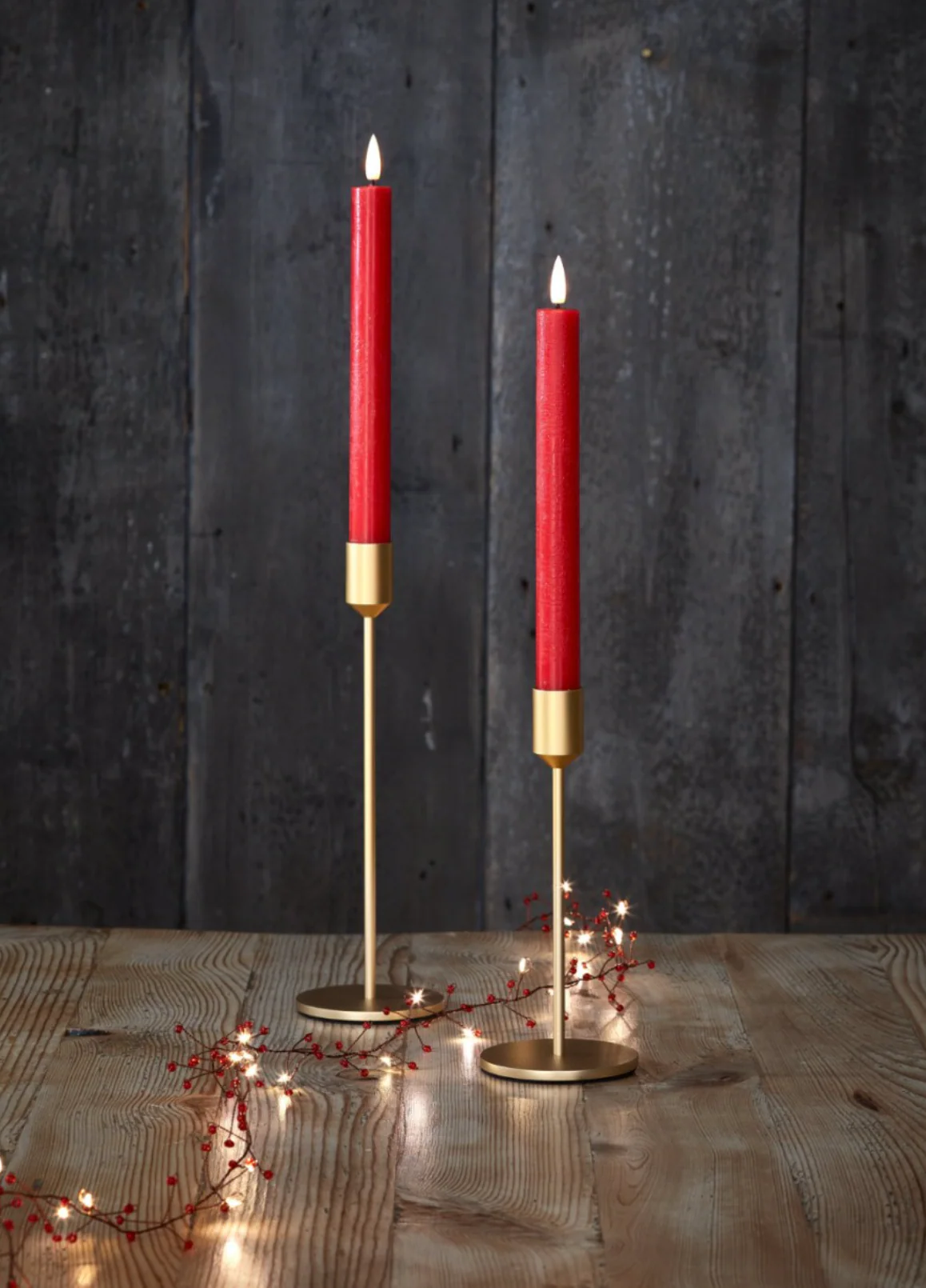 Jewel Cluster LED Fairy Lights,Red (Battery Operated) - Image 3