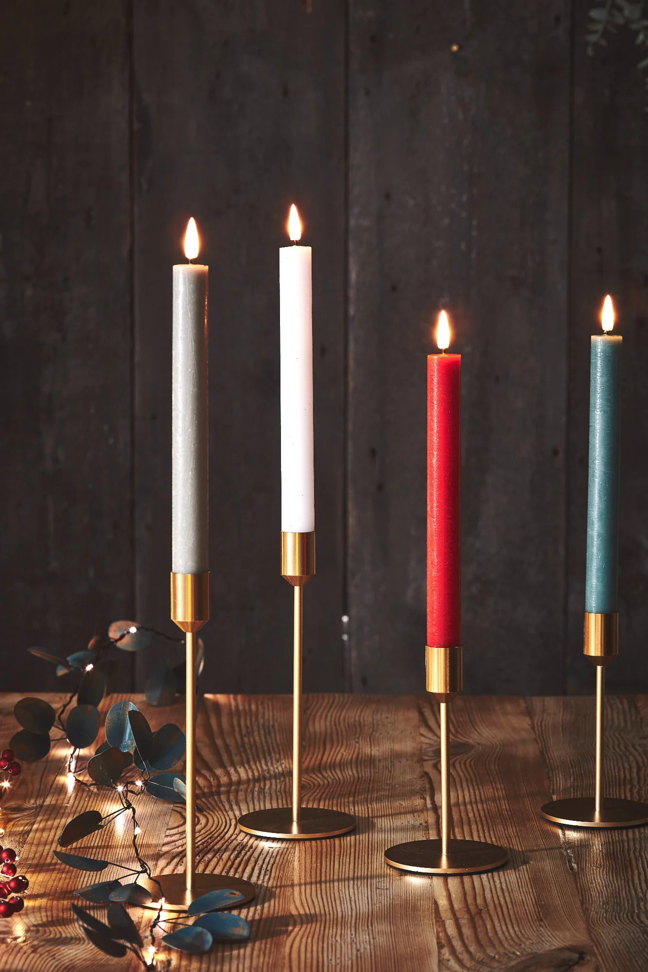 LED Dinner Candles, Red ( Set Of 2 ) - Image 3
