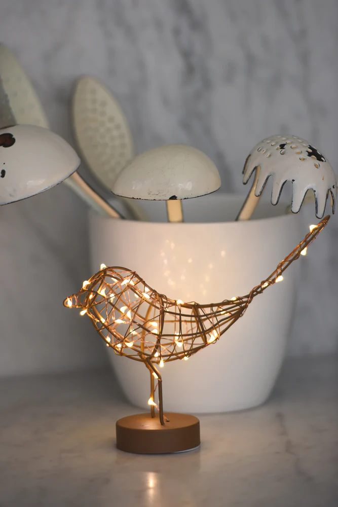 LED Table Top Robin Fairy Light (Battery Operated) - Image 7