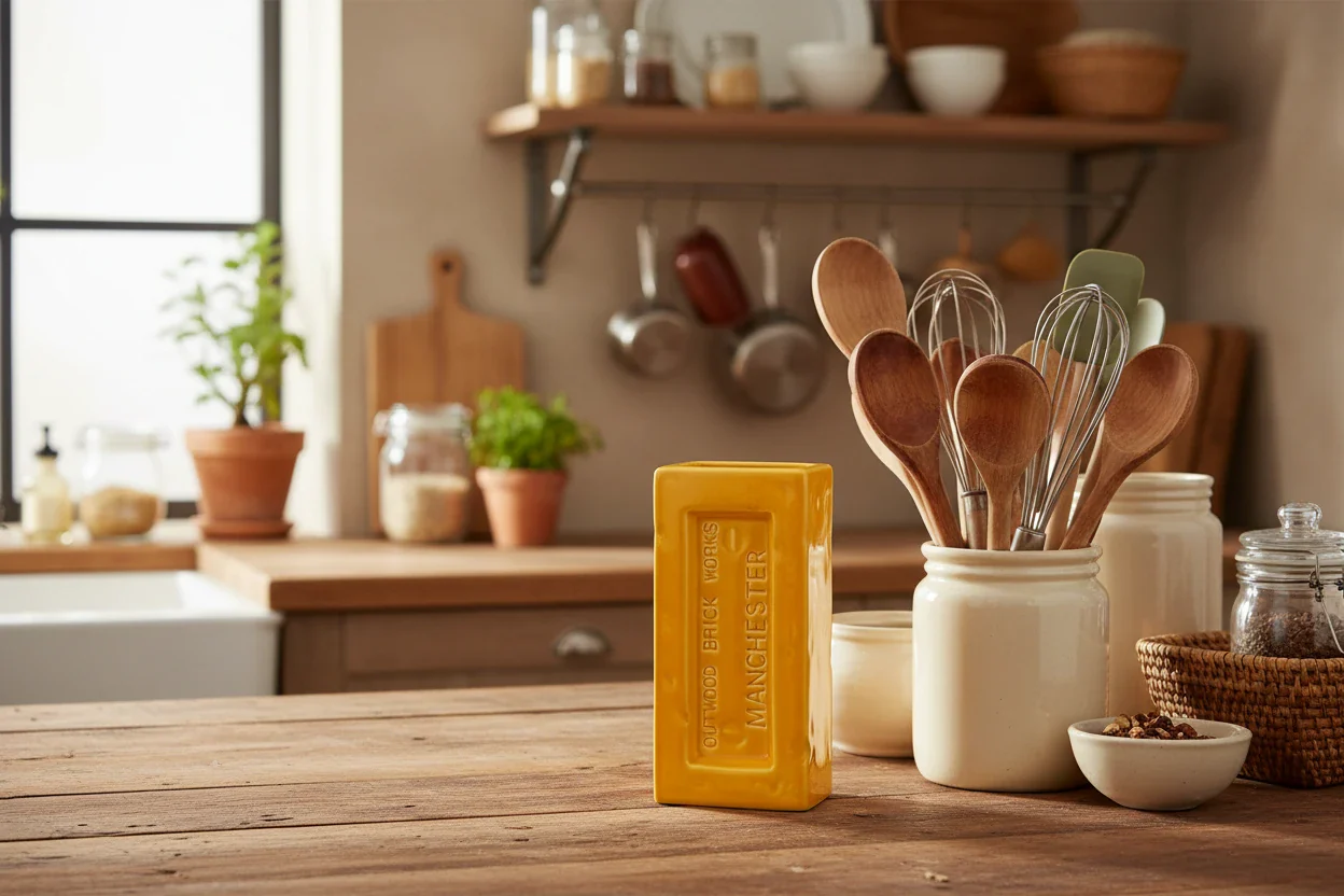 Manchester Brick Vase, Yellow - Image 3
