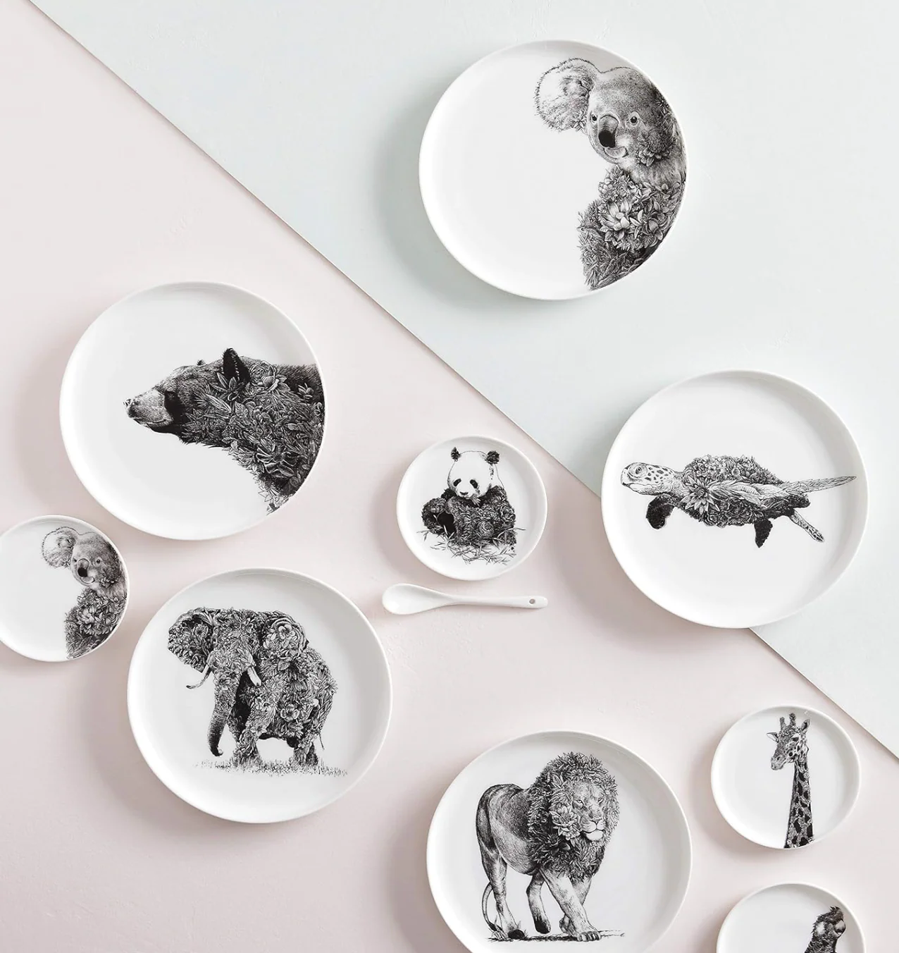 Maxwell & Williams Marini Ferlazzo Wildlife Side Plate, Giraffe - Image 3