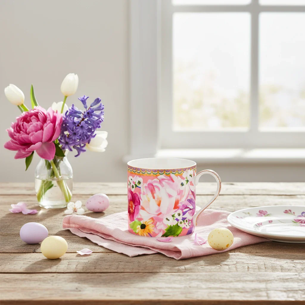 Maxwell & Williams Teas & C’S Dahlia Daze Mug, Pink - Image 5