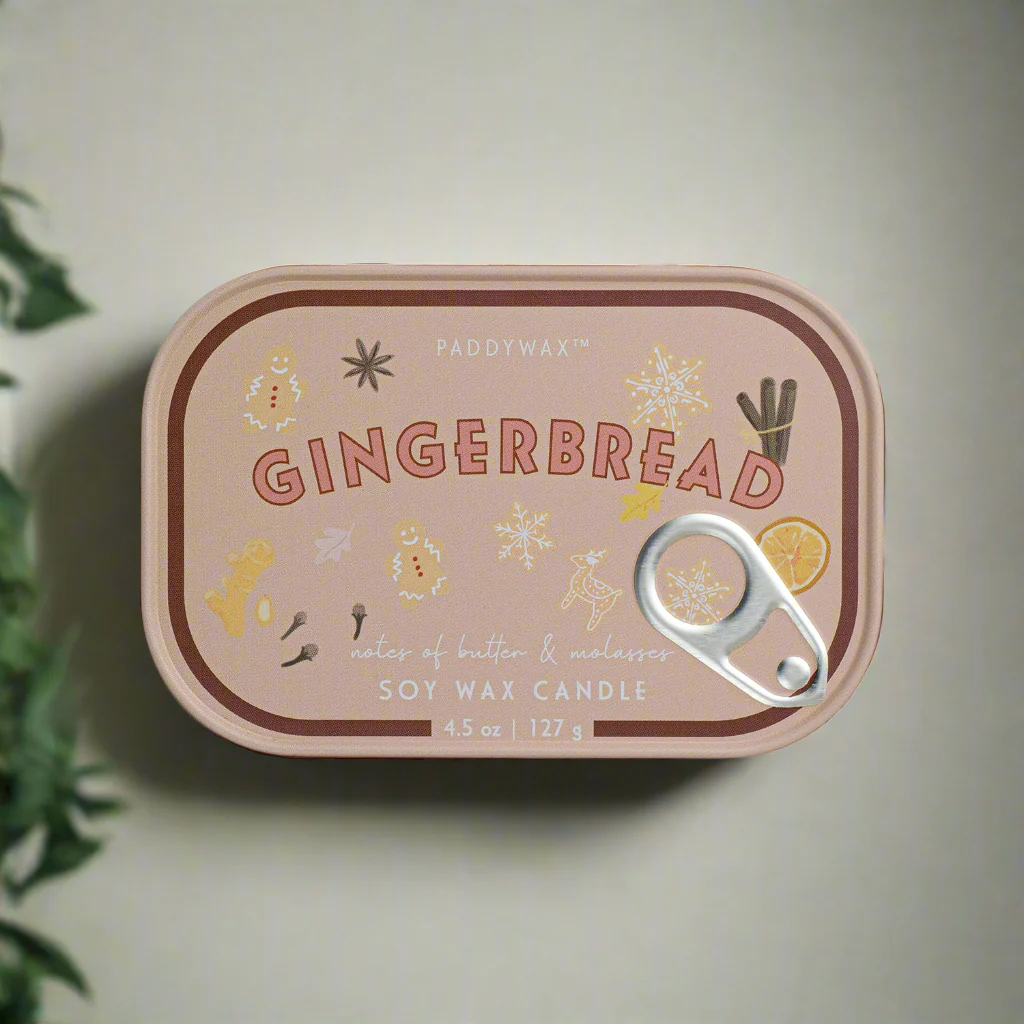 Paddywax Bistro Tin Scented Candle, Gingerbread - Image 3