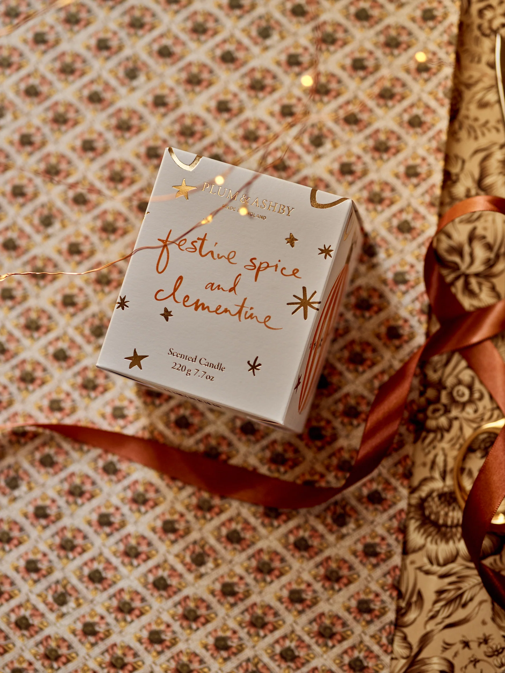 Plum & Ashby Festive Spice & Clementine Scented Votive - Image 5