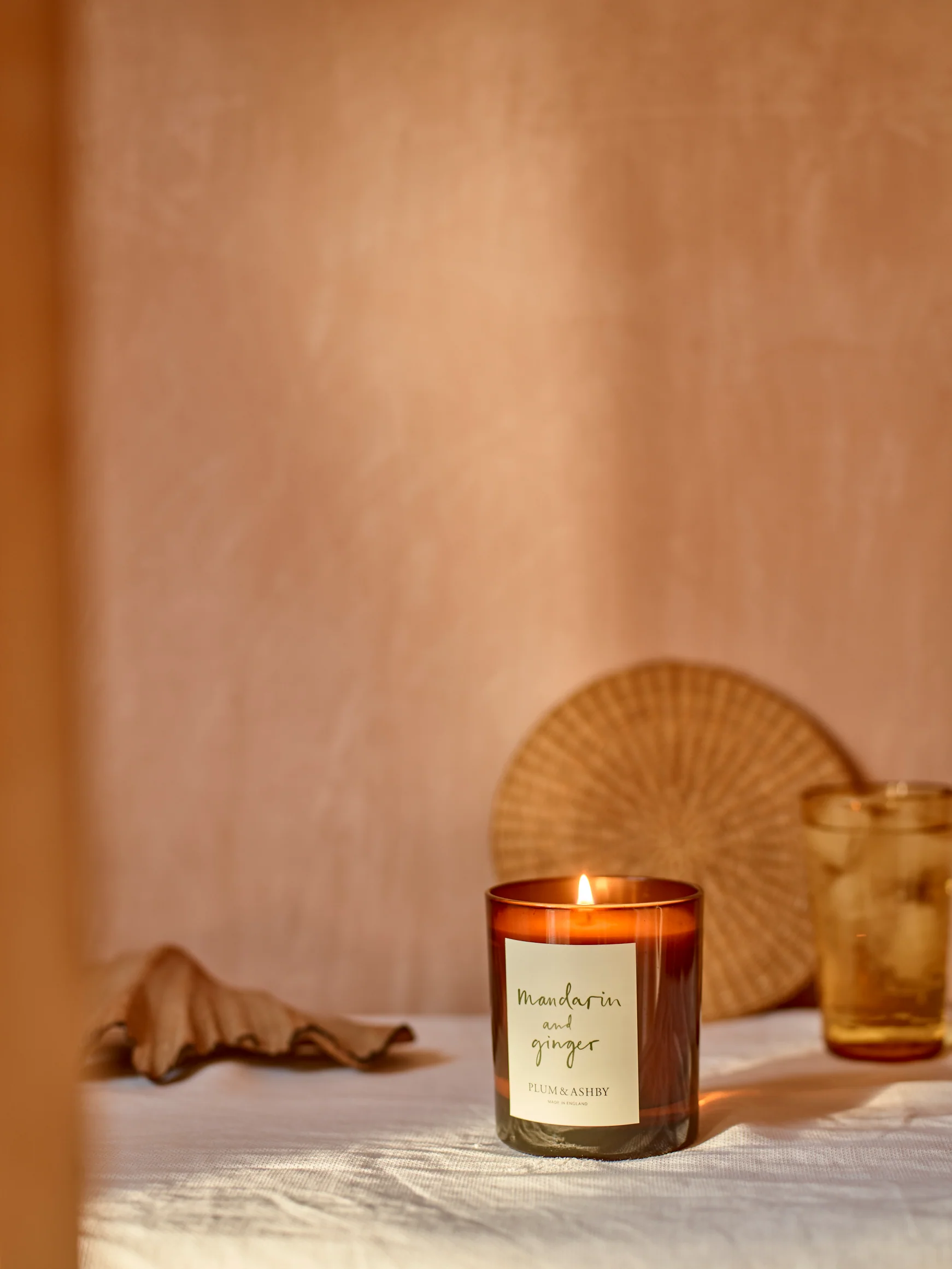 Plum & Ashby Scented Candle, Mandarin & Ginger - Image 2