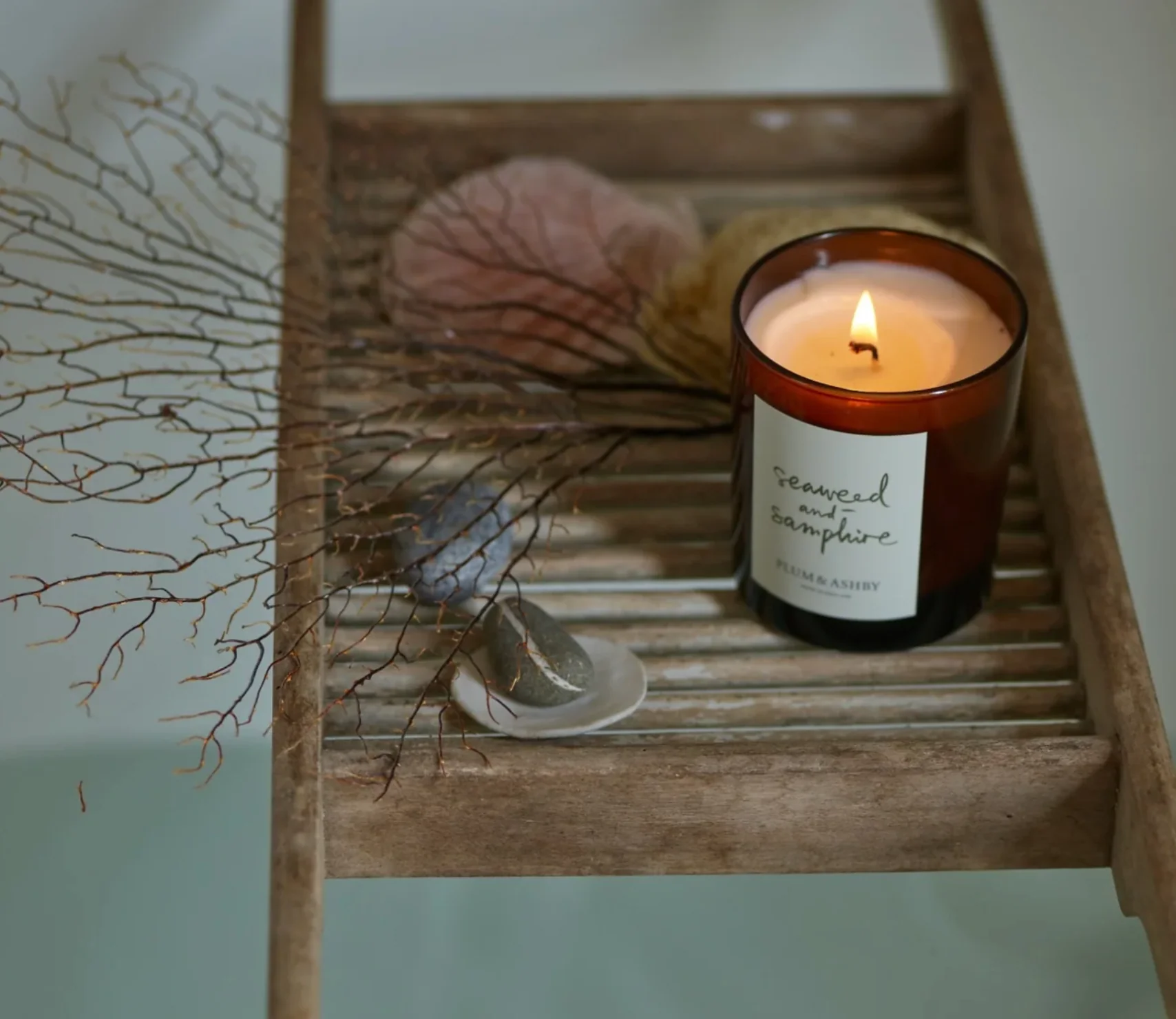 Plum & Ashby Scented Candle, Seaweed & Samphire - Image 5