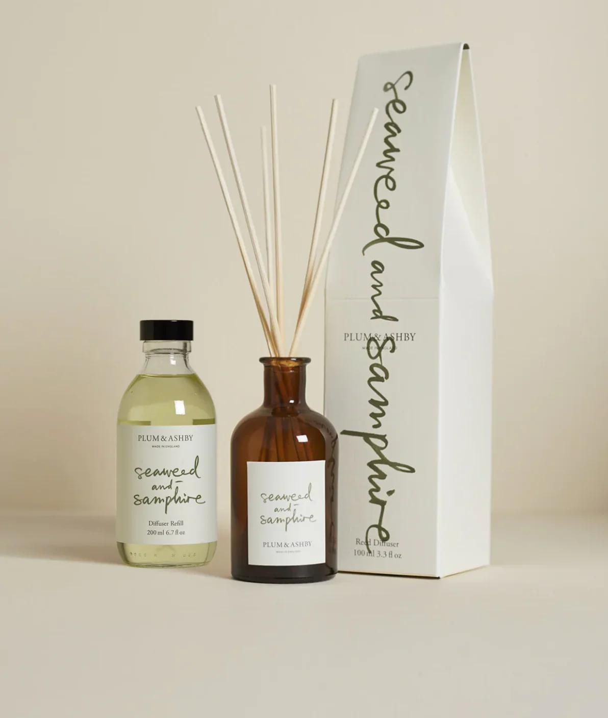 Plum & Ashby Reed Diffuser, Seaweed & Samphire - Image 2