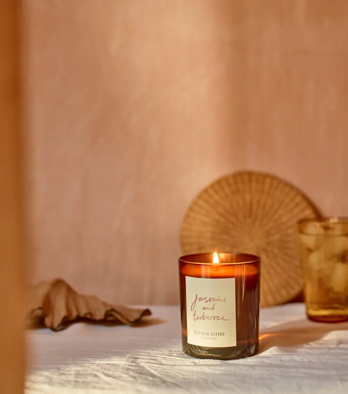 Plum & Ashby Scented Votive, Jasmine & Tuberose - Image 2