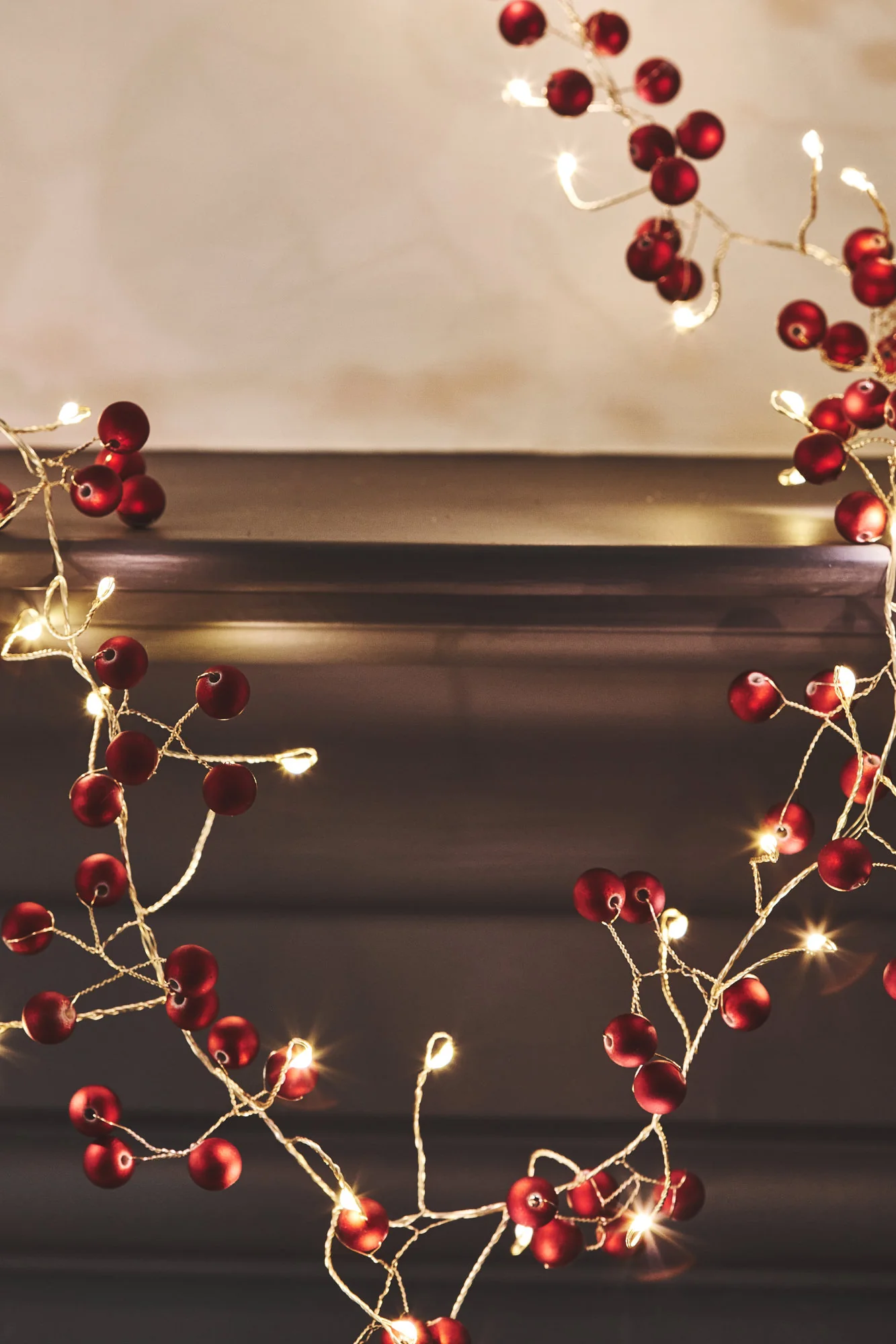 Red Berry LED Fairy Lights (Mains Powered) - Image 2