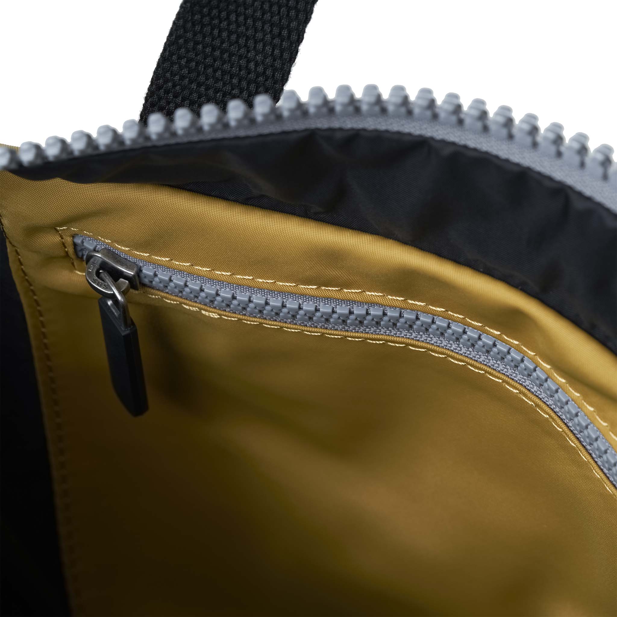 Roka London Black Label, Canfield B Medium Rucksack, Corn (Sustainable Nylon) - Image 6