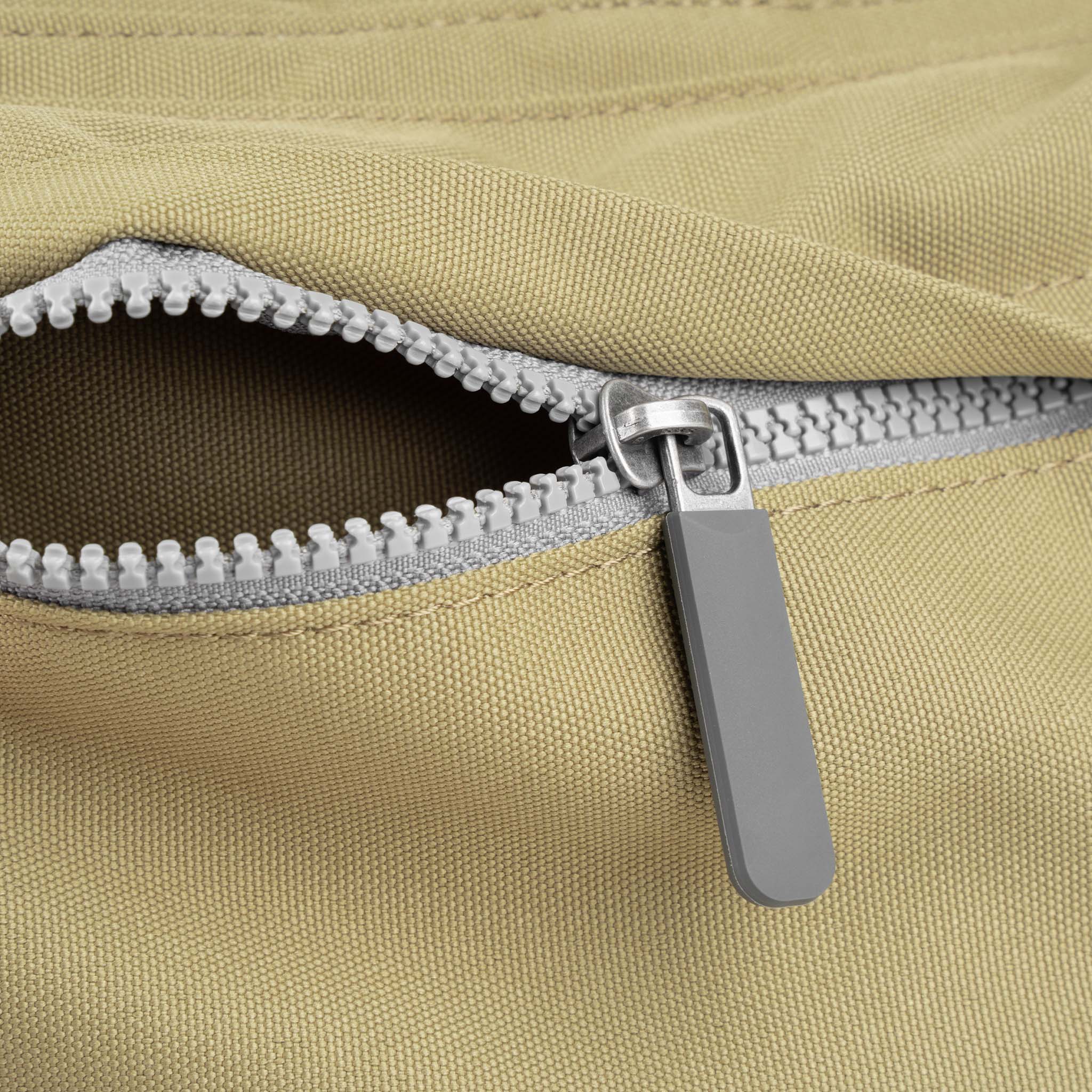 Roka London Blackfriars Messenger Bag, Khaki (Recycled Canvas) - Image 6