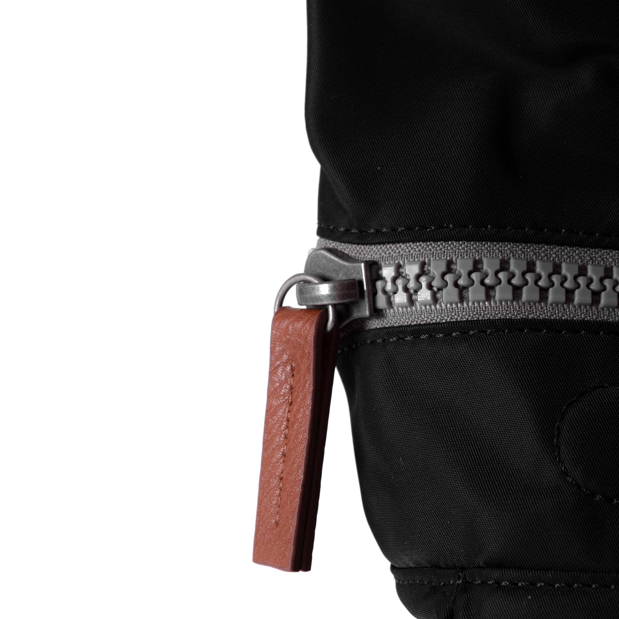 Roka London Canfield B Sustainable Nylon Rucksack, Black - Image 6