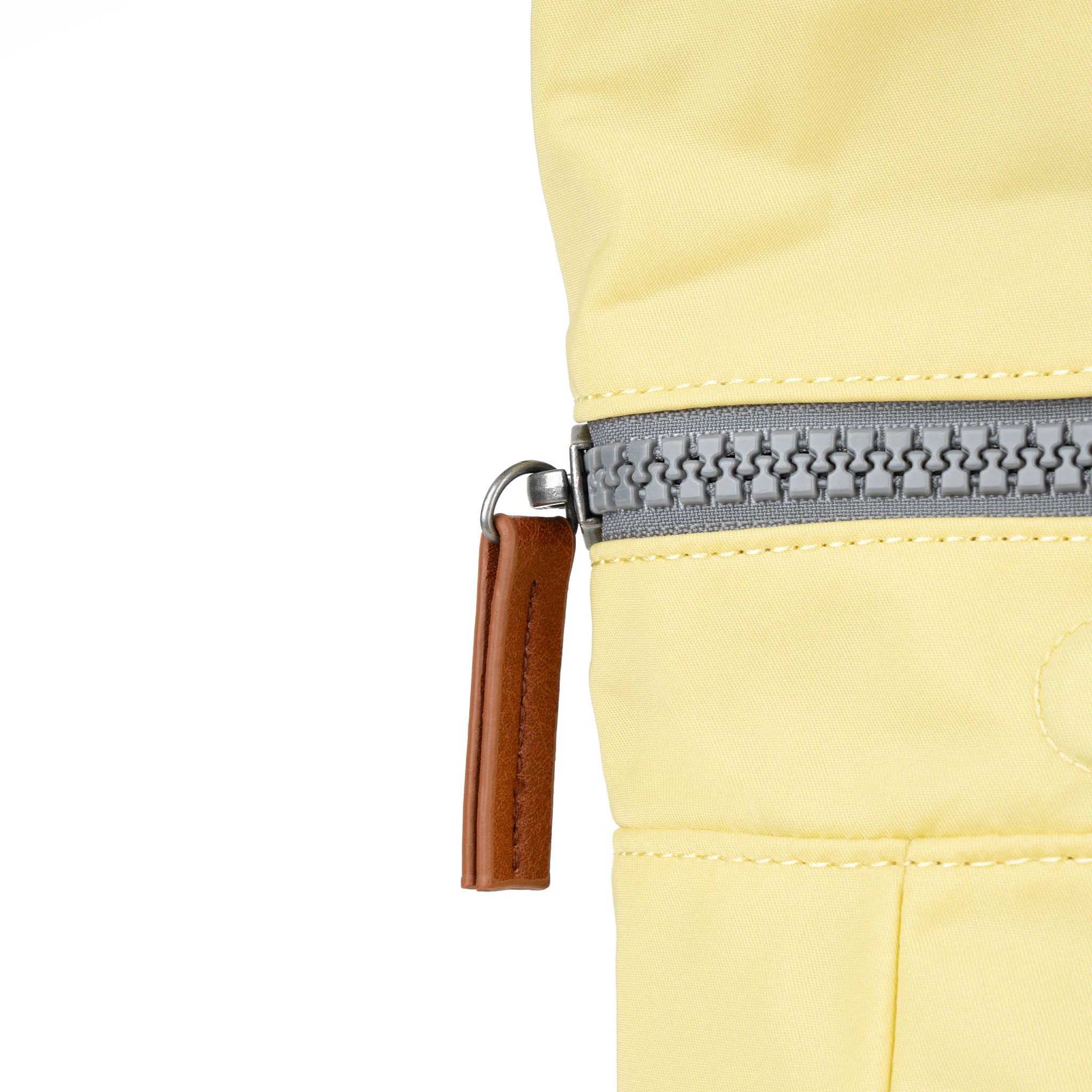 Roka London Canfield B Sustainable Nylon Rucksack, Citron - Image 5