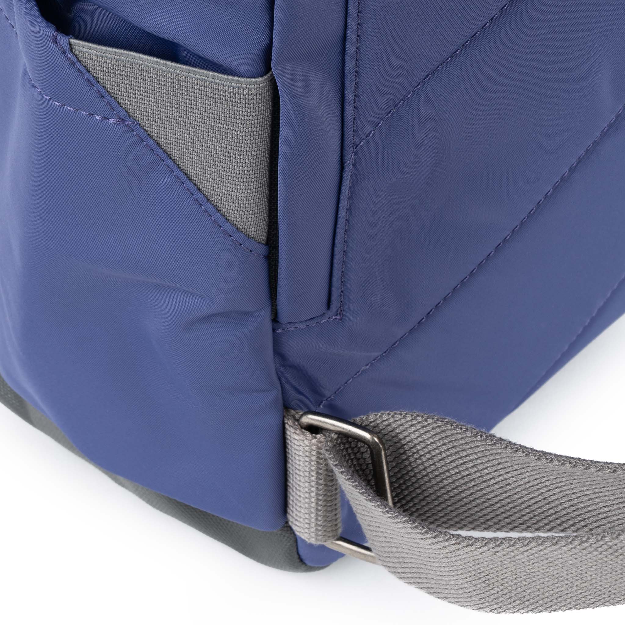 Roka London Canfield B Sustainable Nylon Rucksack, Indigo - Image 7