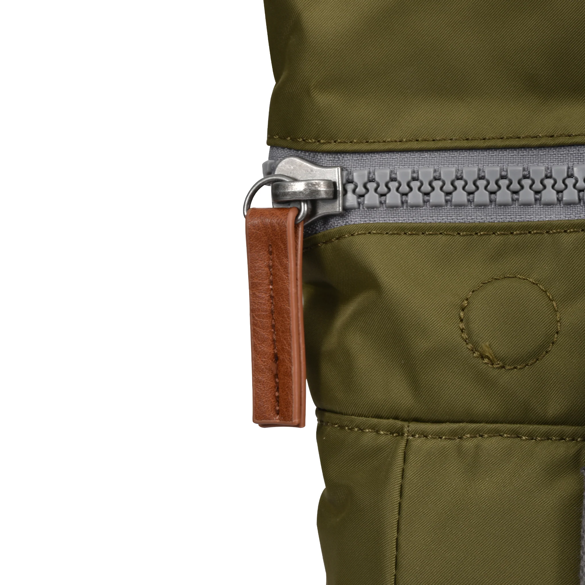 Roka London Canfield B Sustainable Nylon Rucksack, Military - Image 7