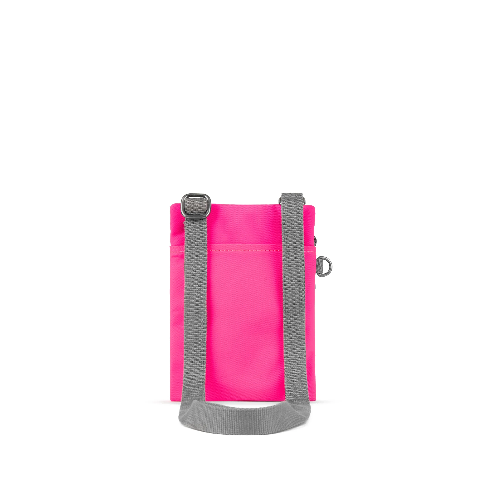 Roka London Chelsea Crossbody Phone Bag, Neon Pink (Recycled Nylon) - Image 3