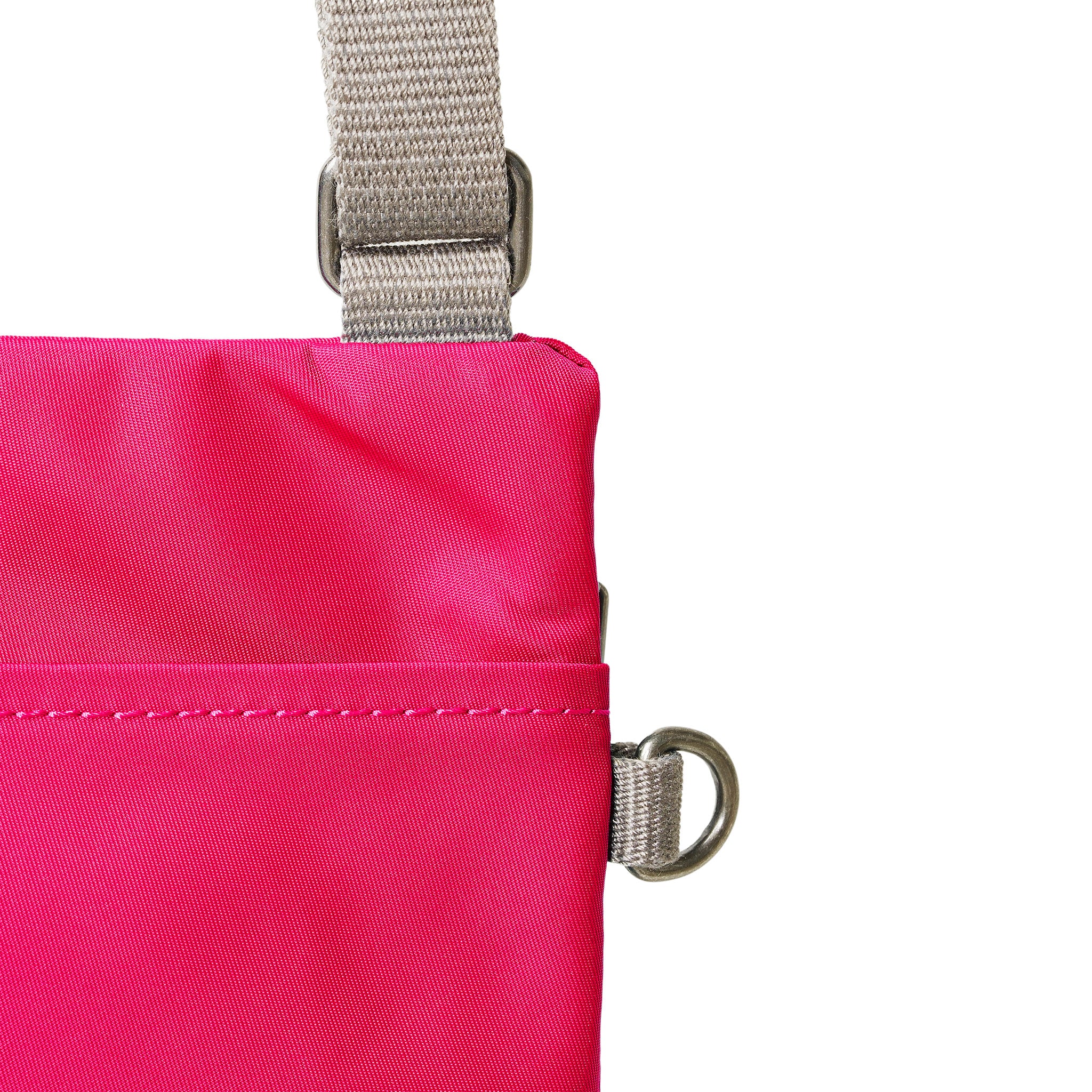 Roka London Chelsea Crossbody Phone Bag, Sparkling Cosmo (Recycled Nylon) - Image 4