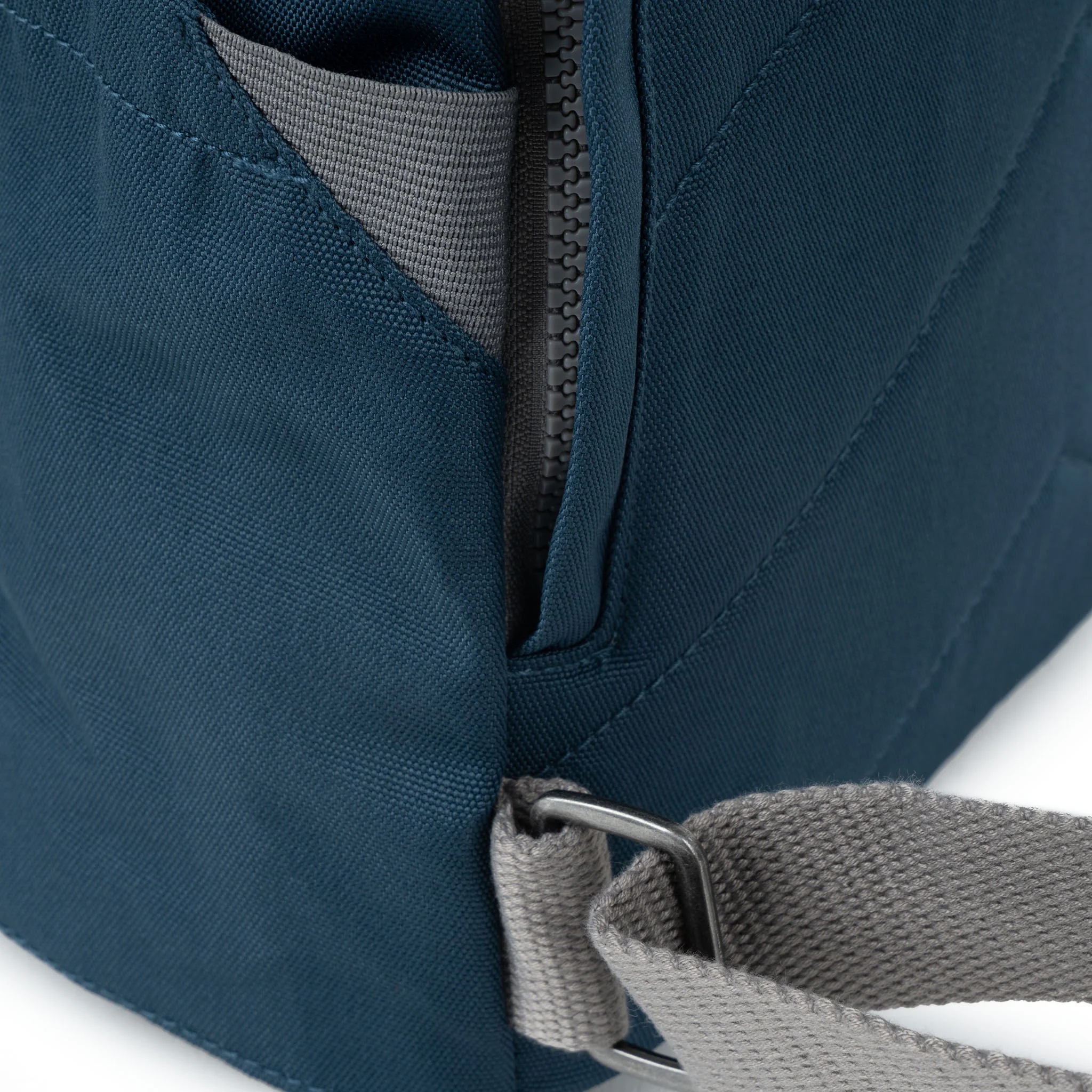 Roka London Finchley Rucksack, Pacific (Sustainable Canvas) - Image 5
