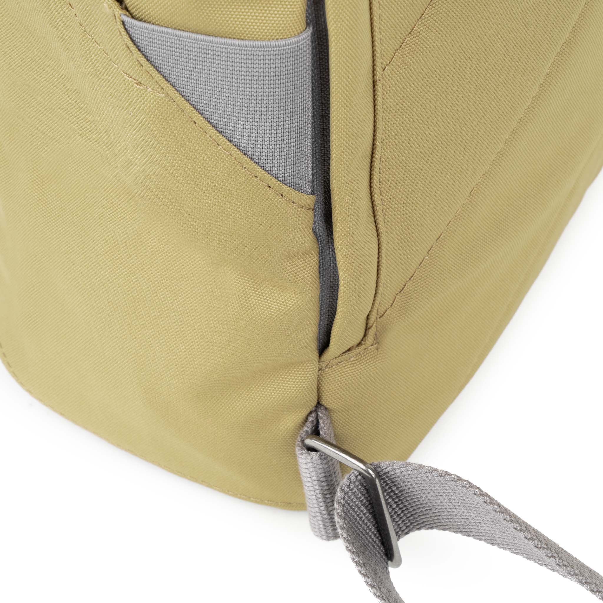 Roka London Finchley Sustainable Canvas Rucksack, Khaki - Image 4