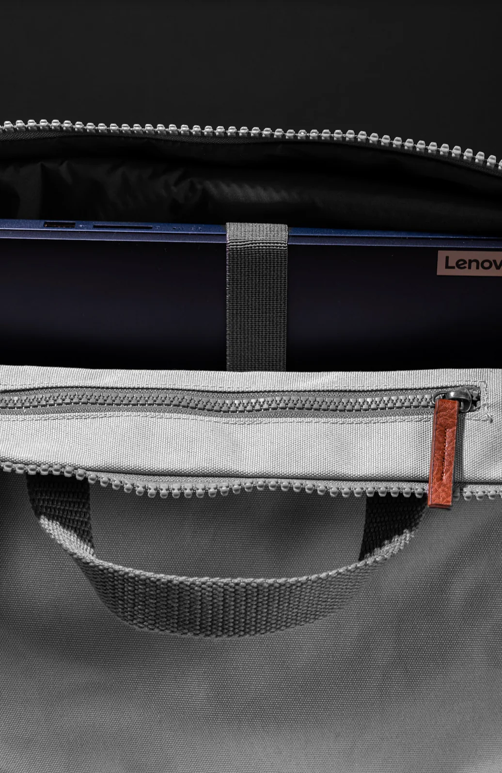 Roka London Finchley Sustainable Canvas Rucksack, Marine - Image 11
