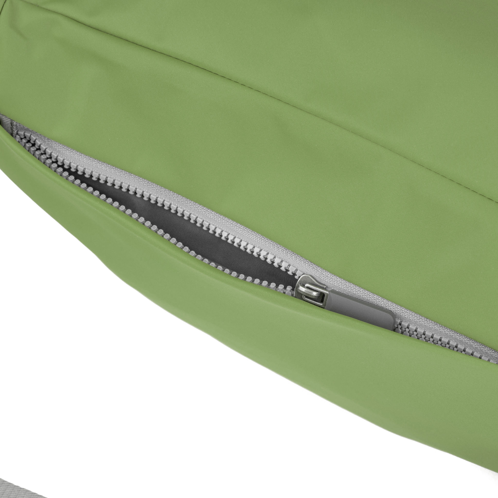Roka London Oval M Cross Body Bag, Avocado ( Recycled Nylon) - Image 5