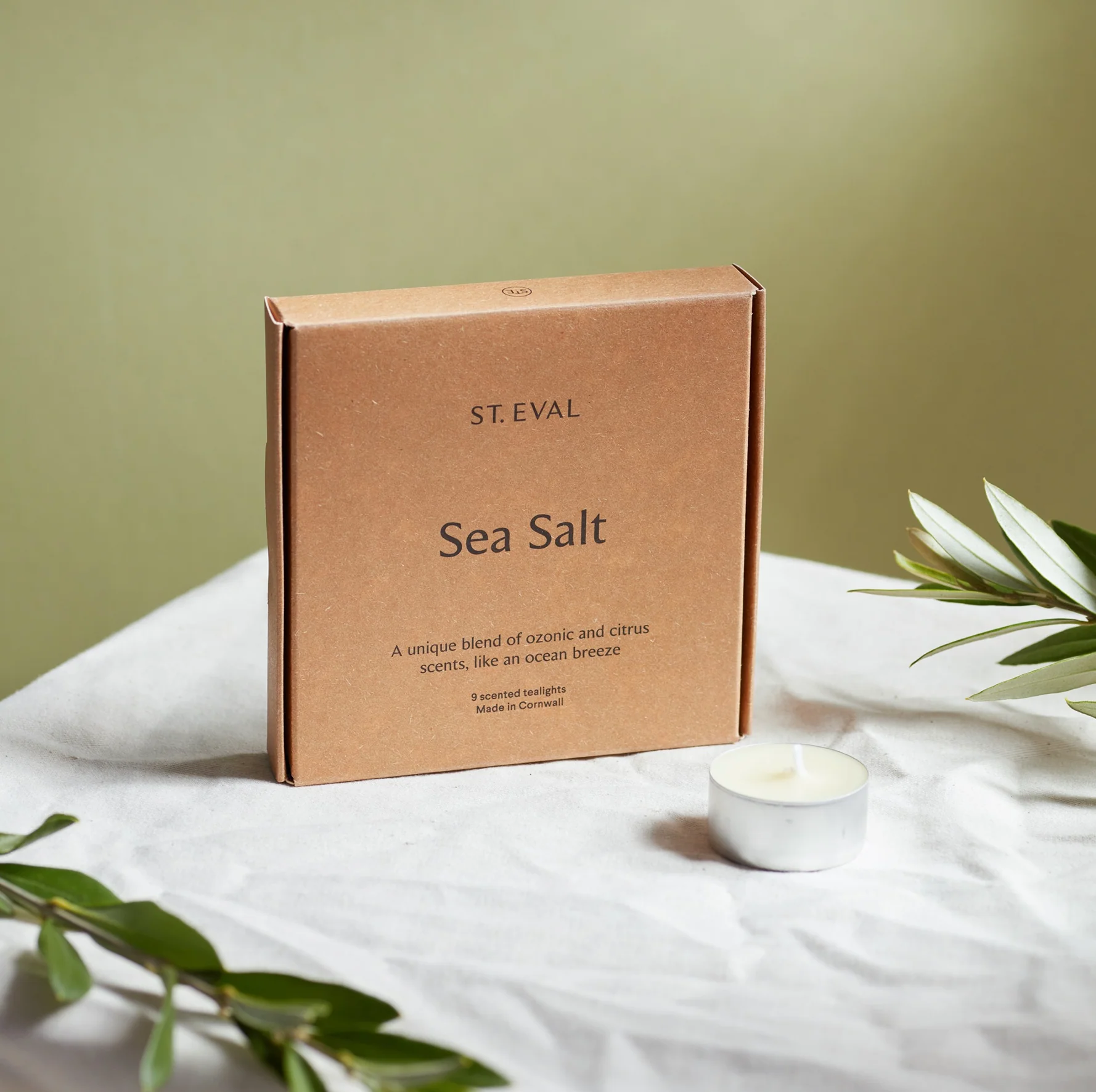 St Eval Sea Salt Scented Tealights, (Set Of 9) - Image 3