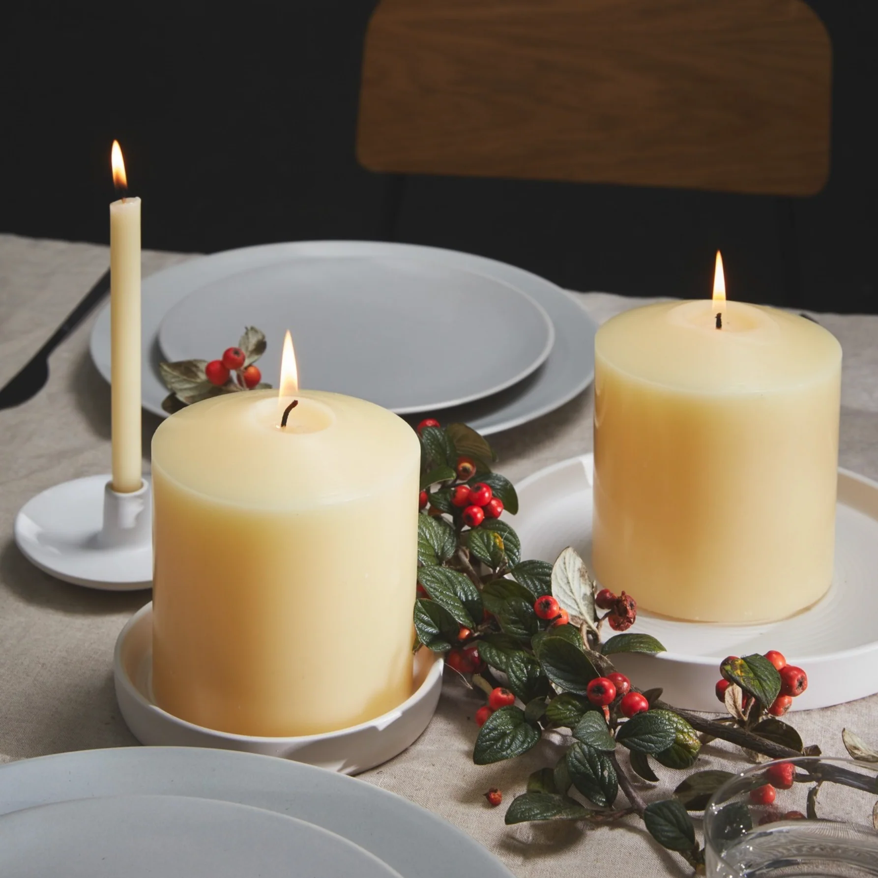 St Eval Unscented Church Pillar Candle, Ivory 10 X 13 CM - Image 3