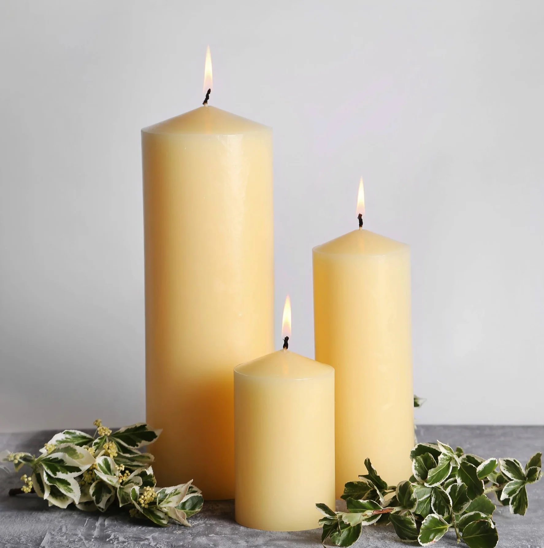 St Eval Unscented Church Pillar Candle, Ivory 8 X 20 CM - Image 10