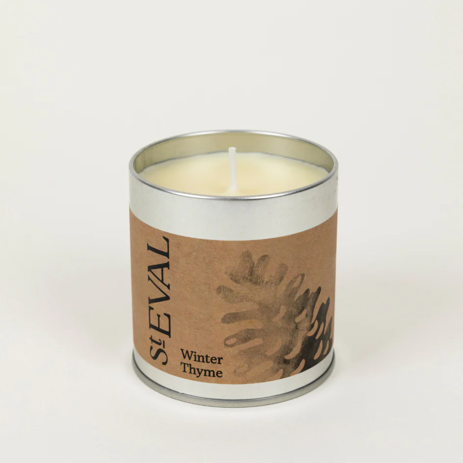 St Eval Winter Thyme Scented Tin Candle - Image 2
