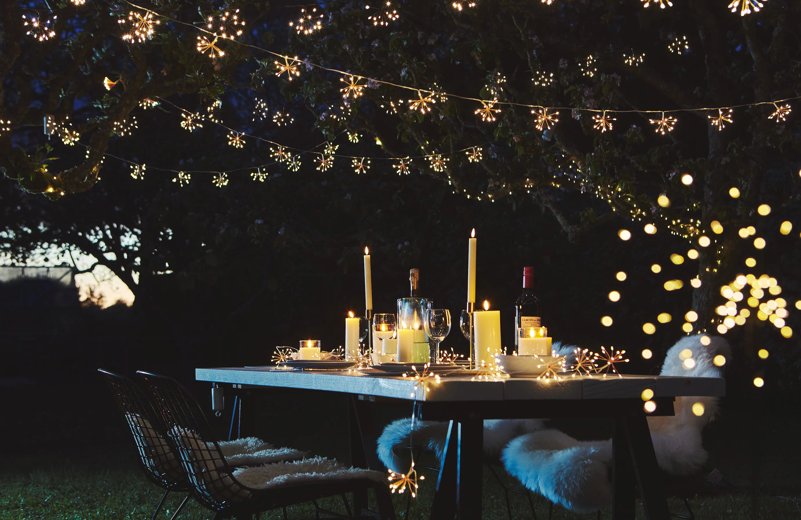 Starbursts Chain  LED Fairy Lights, ( Mains Powered ) - Image 12