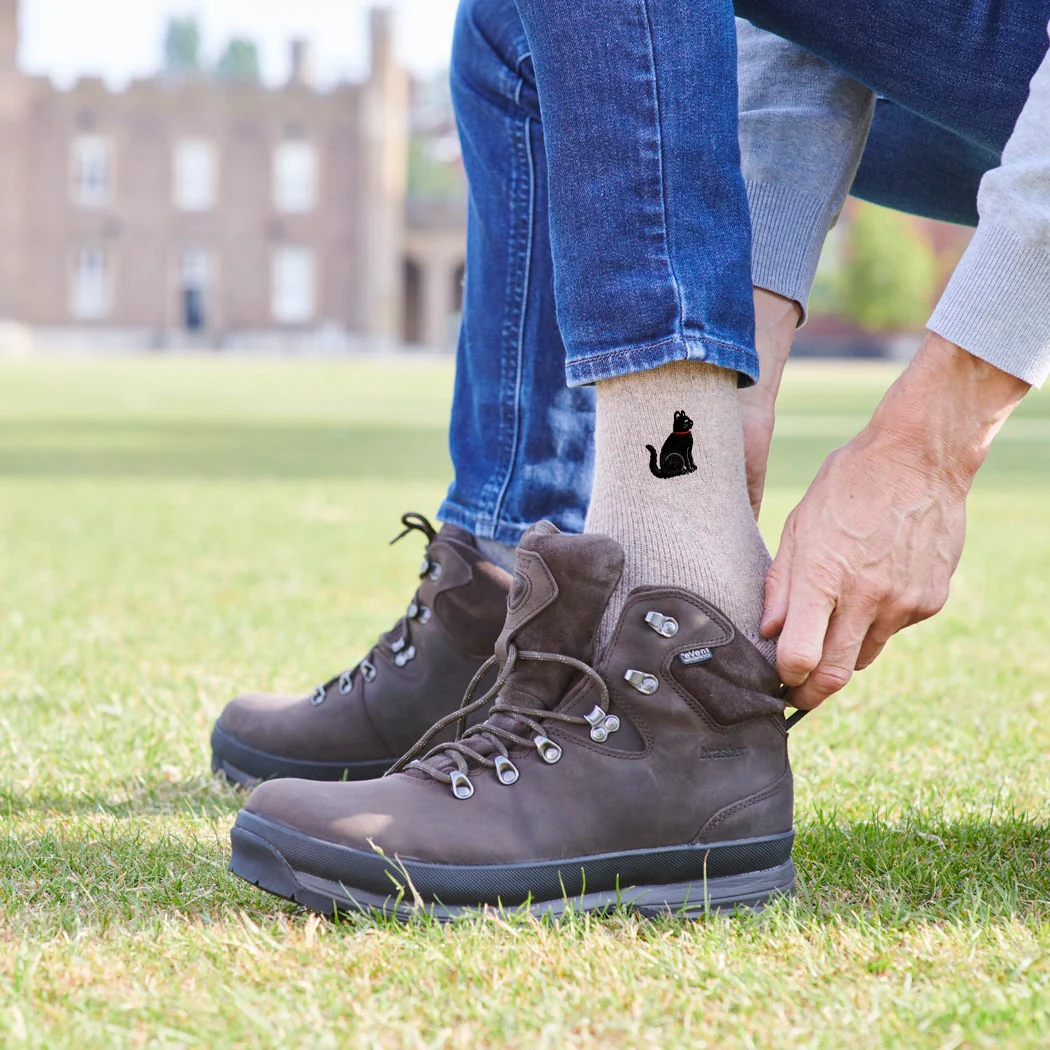 Sweet William Black Cat Wool Socks - Image 6