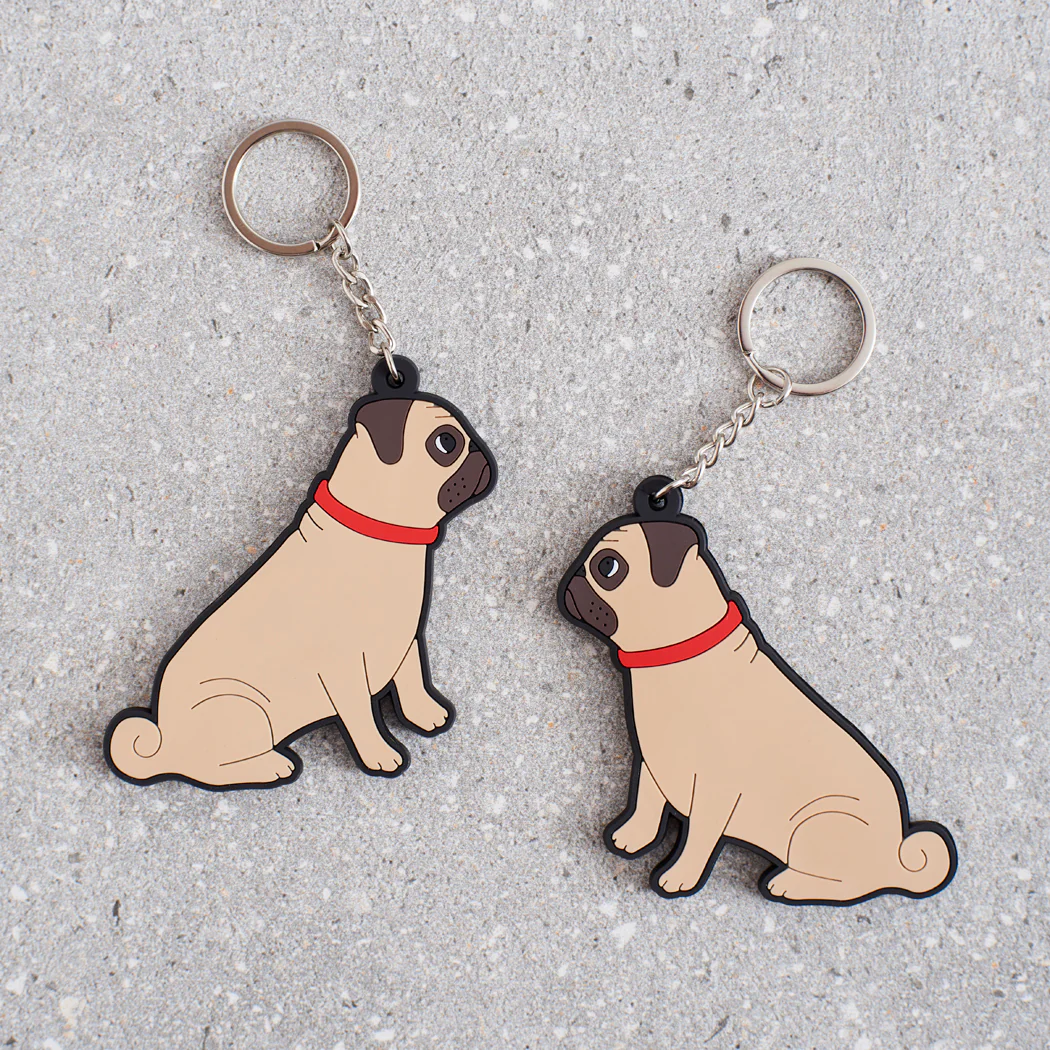 Sweet William Pug Keyring - Image 2