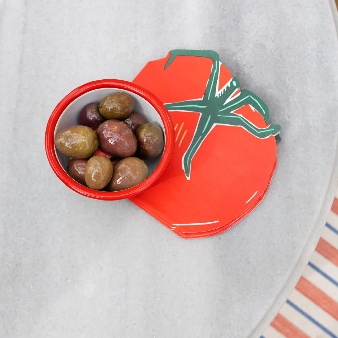 Talking Tables Bon Appetit Enamel Tomatoe Bowl (14 CM) - Image 4