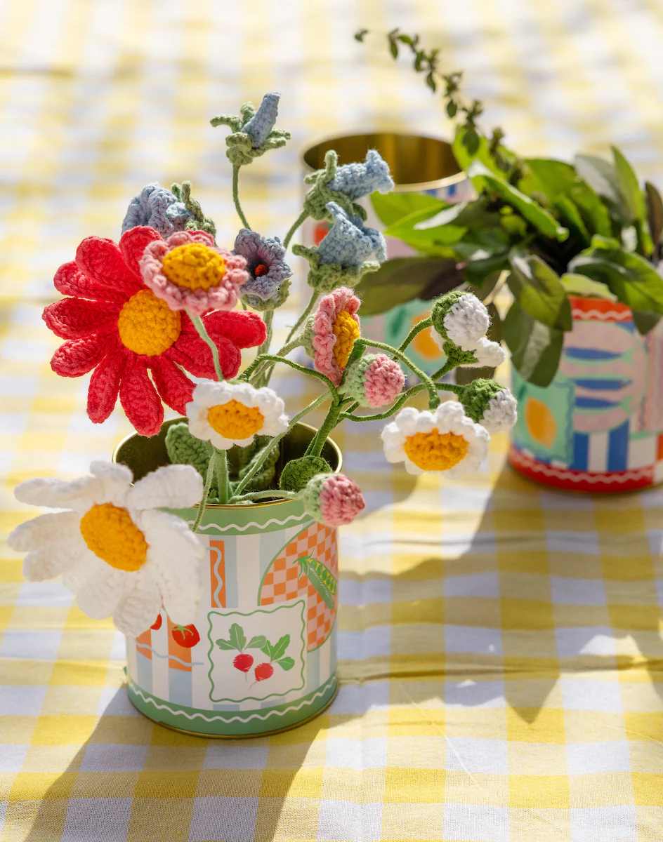 Talking Tables Bon Appetit Utensil Holder, Spring Icons (Set Of 2) - Image 4