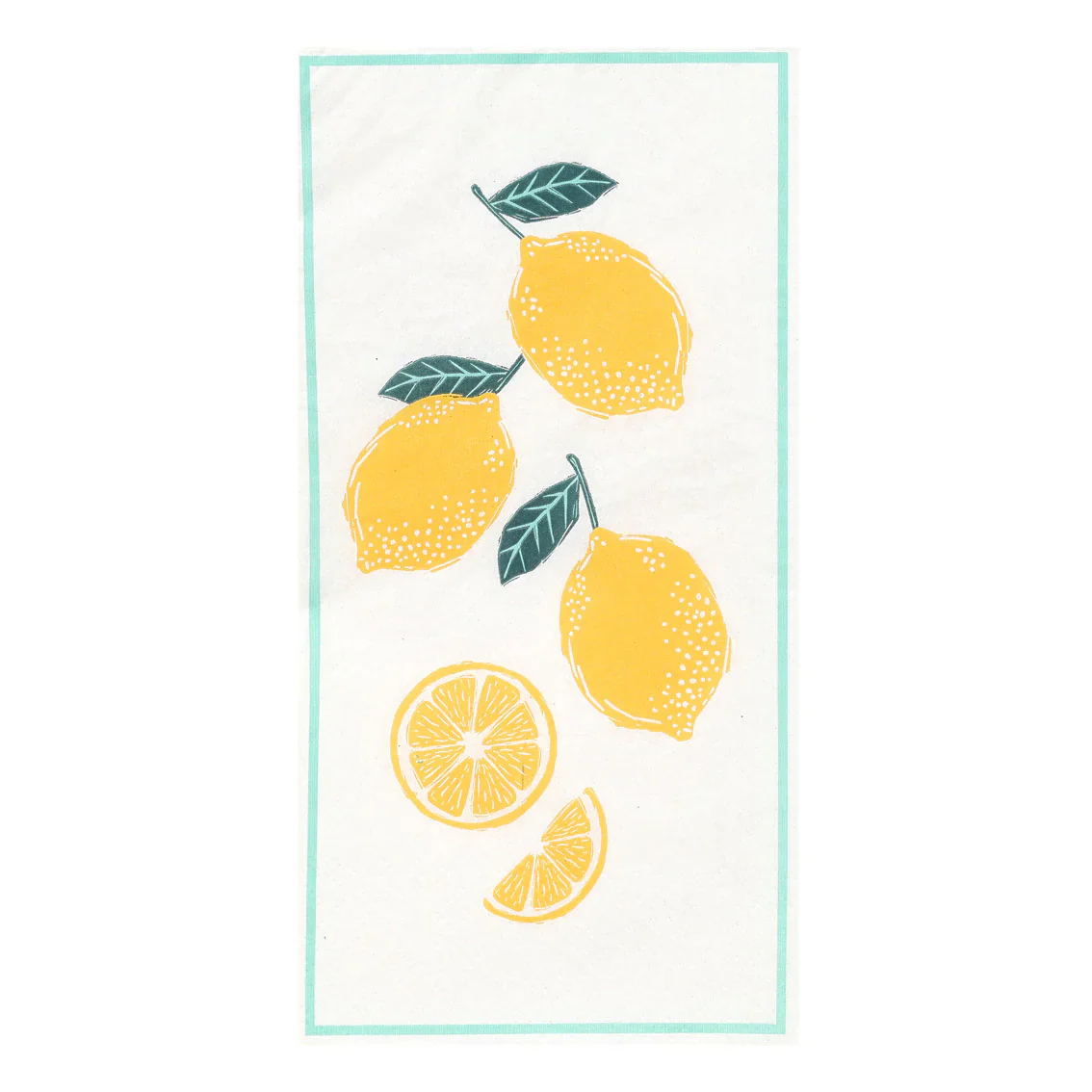 Talking Tables Lemon  Long Lunch Paper Napkins ( 16 Pack) - Image 6