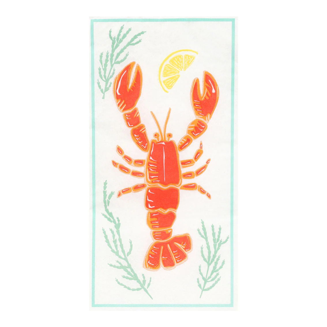 Talking Tables Lobster Long Lunch Paper Napkins ( 16 Pack) - Image 5
