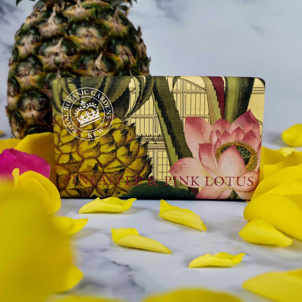 The English Soap Company Kew Gardens, Pineapple And Pink Lotus Soap - Image 3