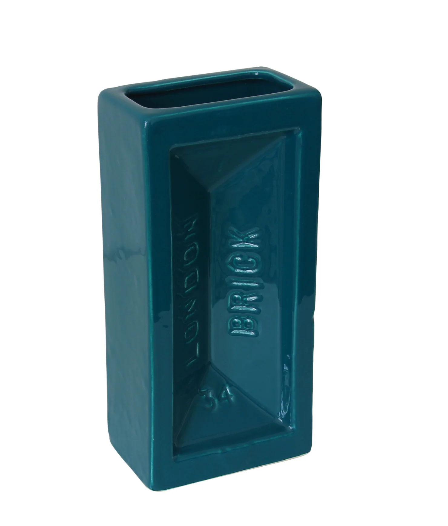 London Brick Vase, Teal - Image 2