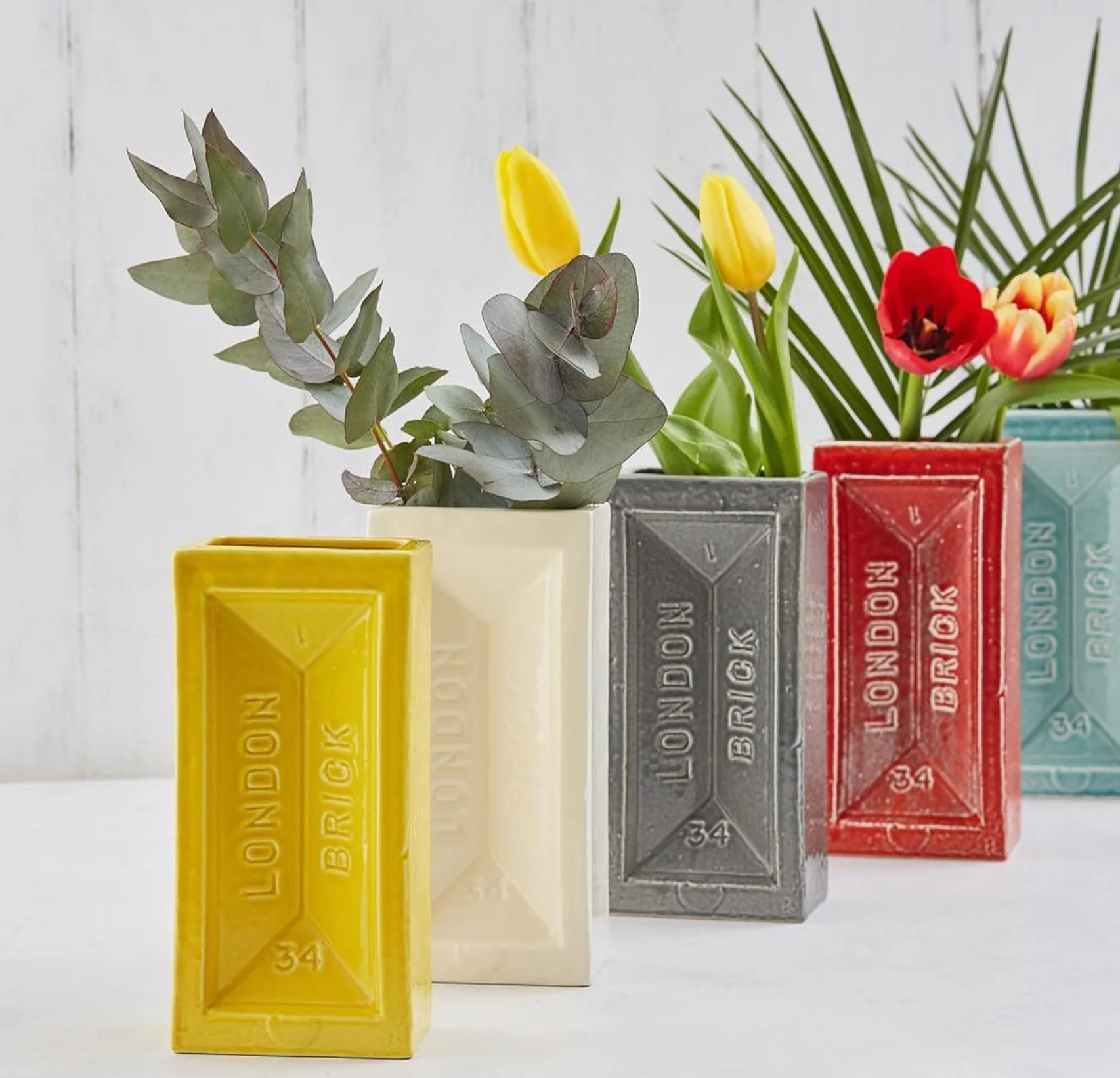 London Brick Vase, Yellow - Image 3