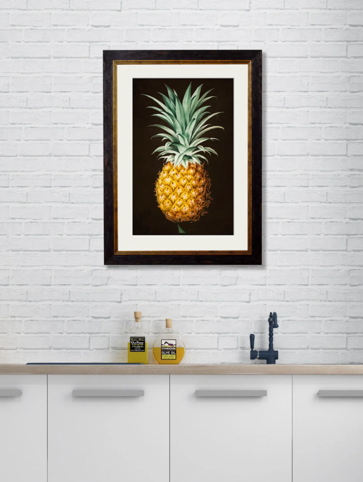 Vintage Framed Print, Pineapple - Image 2