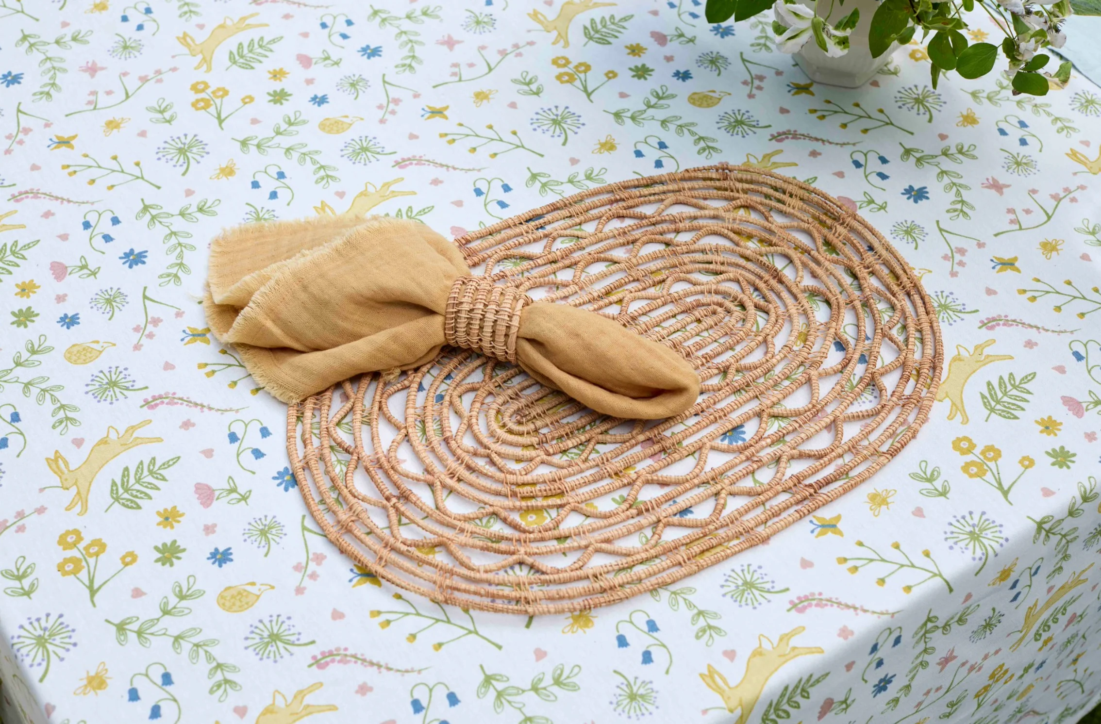 Walton & Co Soft Weave Cotton Napkins, Saffron (Set Of 2) - Image 2