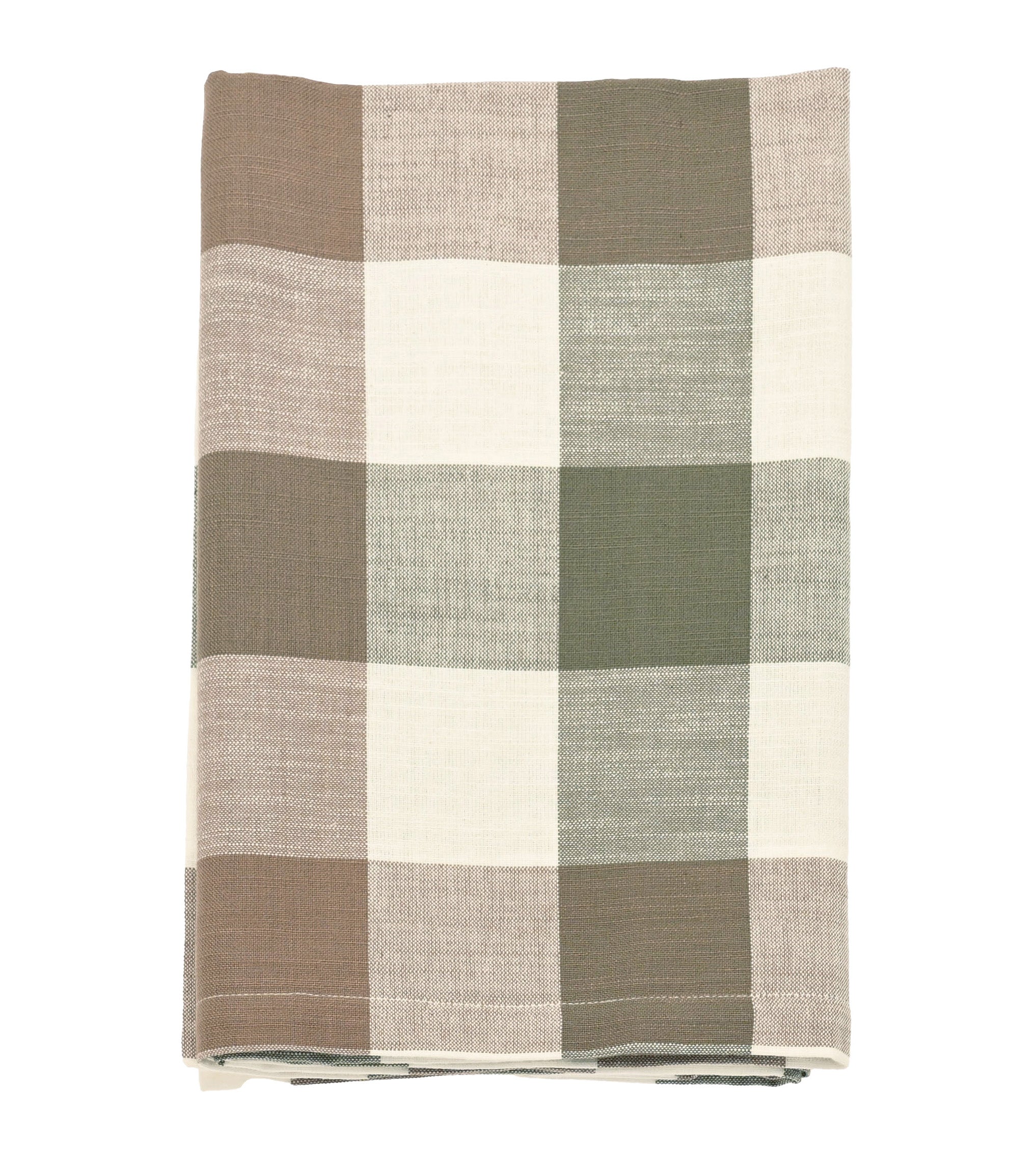Walton & Co Vermont Tablecloth, Olive & Mocha - Image 4