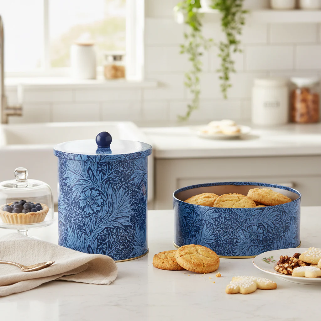 William Morris Biscuit Barrel, Marigolds - Image 2