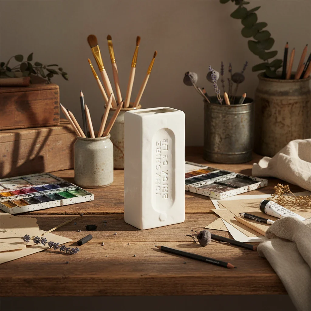 Yorkshire Brick Vase, White - Image 4