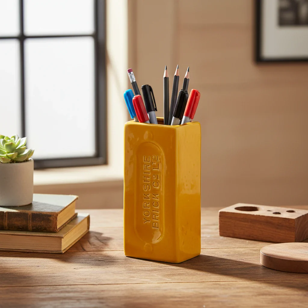 Yorkshire Brick Vase, Yellow - Image 3