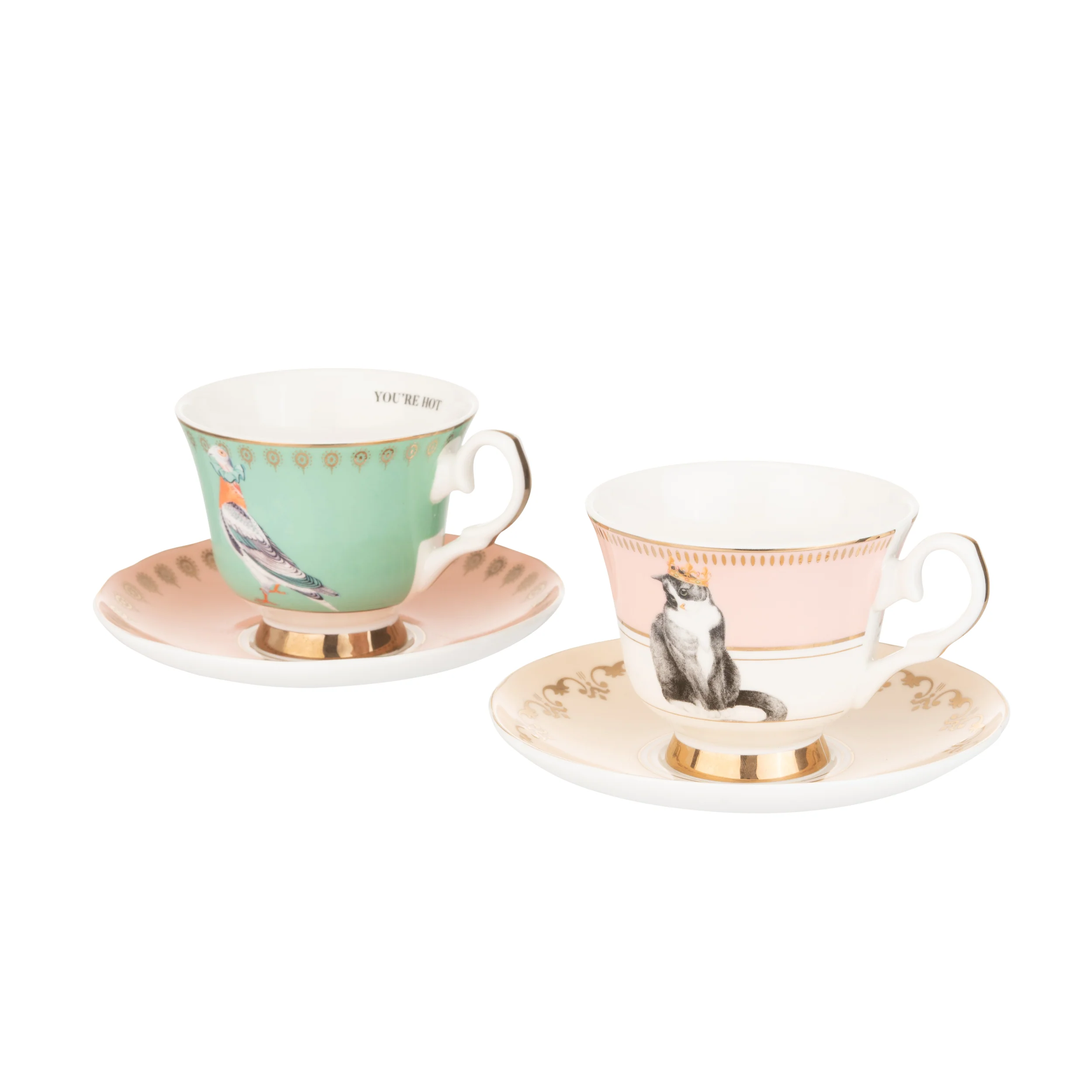 Yvonne Ellen Best Of British Cup & Saucer, Set Of 2 - Image 9