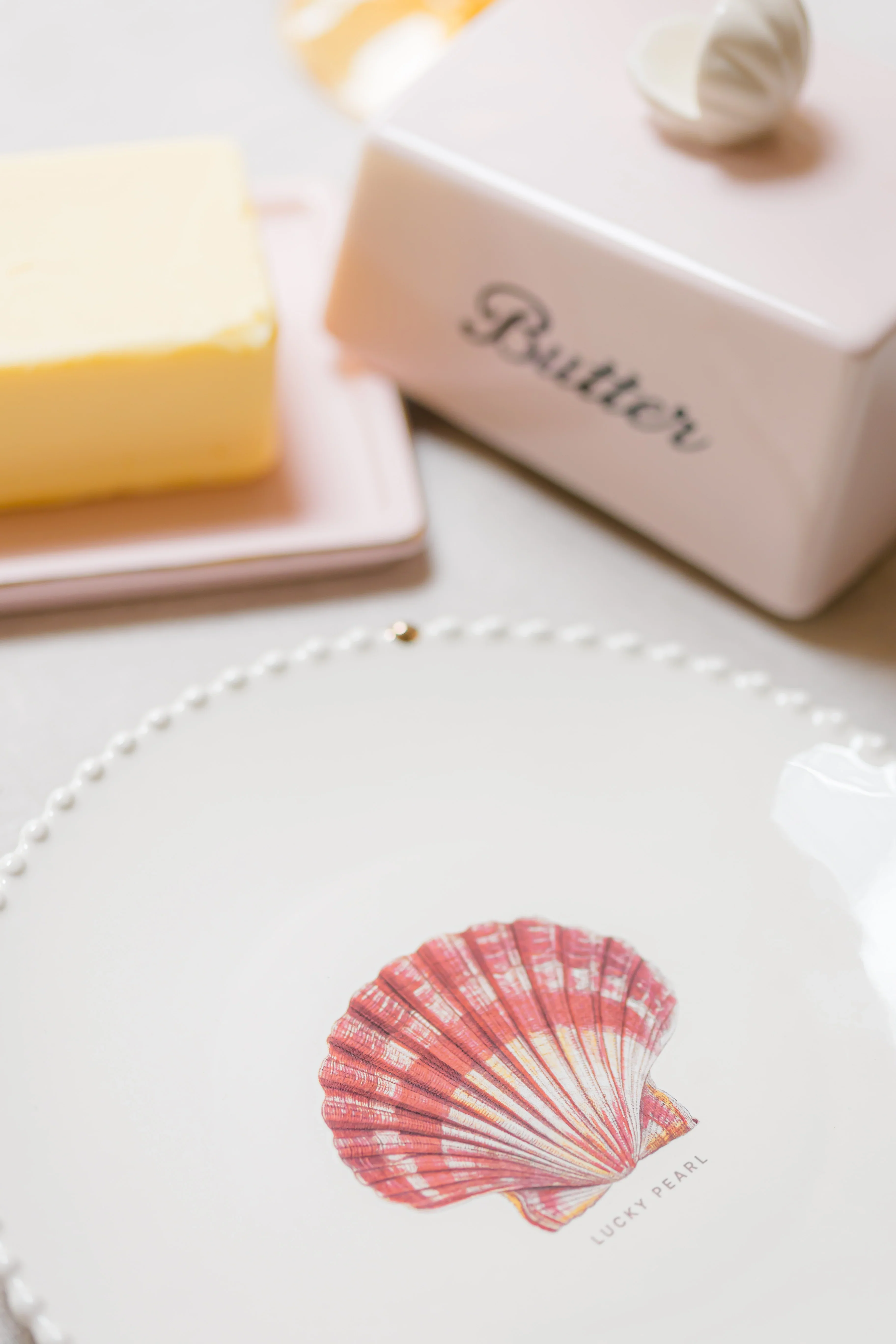 Yvonne Ellen Bobble Side Plate, Shell - Image 2